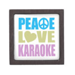 Peace Love Karaoke Premium Jewelry Box