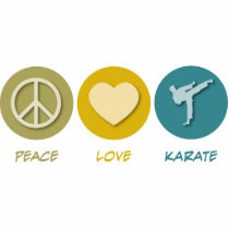 Peace Love Karate photo sculptures