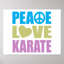 Peace Love Karate Print