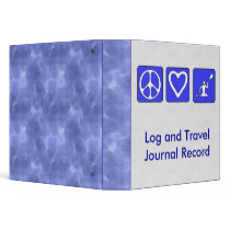 Peace Love Kayaking Vinyl Binders