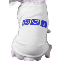 Peace Love Kayaking pet clothing