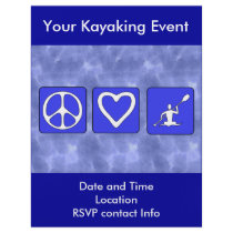 Peace Love Kayaking Full Color Flyer