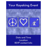 Peace Love Kayaking flyers