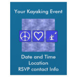 Peace Love Kayaking flyers