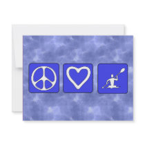Peace Love Kayaking invitations