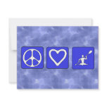 Peace Love Kayaking Personalized Invitation