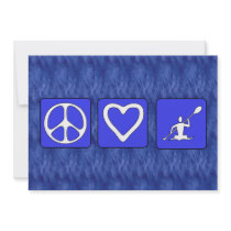 Peace Love Kayaking Invitations