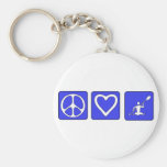Peace Love Kayaking Key Chains