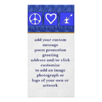 Peace Love Kayaking Photo Greeting Card