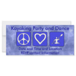 Peace Love Kayaking Full Color Rack Card