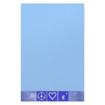 Peace Love Kayaking stationery