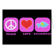 Peace Love Kazakhstan cards