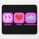 Peace Love Kazakhstan Mousepad