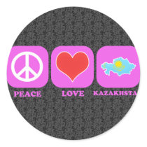 Peace Love Kazakhstan stickers