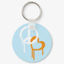 Peace & Love keychains