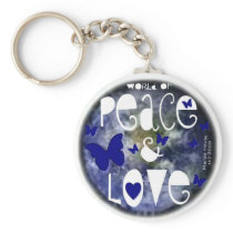 Peace & Love - Keychain