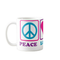 Peace Love Keytar mugs