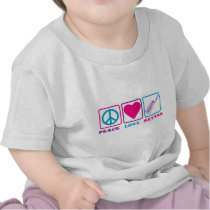 Peace Love Keytar t-shirts