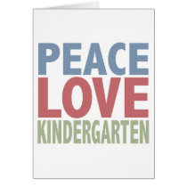 Peace Love Kindergarten cards