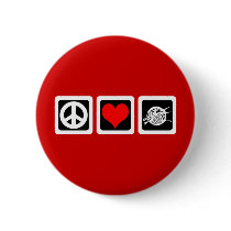 Peace love knit button
