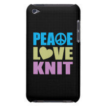 Peace Love Knit iPod Touch Cases