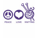 Peace Love Knitting t-shirts by magarmor Peace Love Knitting t-shirts