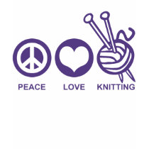 Peace Love Knitting t-shirts by magarmor Peace Love Knitting t-shirts