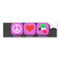 Peace Love Kuwait bumper stickers by coolcountry Peace Love Kuwait bumper stickers