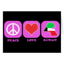Peace Love Kuwait cards