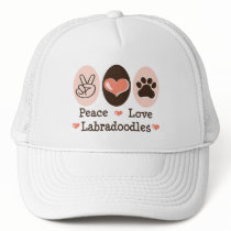 Peace Love Labradoodles Cap Mesh Hats