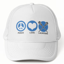 Peace Love Lacrosse hats