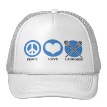 Peace Love Lacrosse Trucker Hats