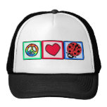 Peace, Love, Ladybugs Hats