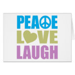 Peace Love Laugh Greeting Card