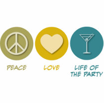 Peace Love Life of the Party photo sculptures by 1000suns Peace Love Life of the Party photo sculptures