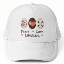 Peace Love Lifeguard Hat