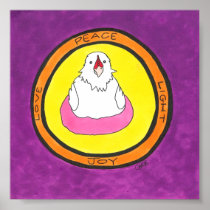 Peace. Love. Light. Joy. Lola. Print