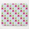 Teste padrão afortunado Mousepads do trevo do amor by LisaMarieDesign Teste padrão afortunado Mousepads do trevo do amor