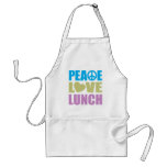 Peace Love Lunch Aprons