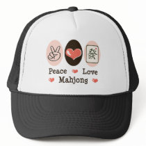 Peace Love Mahjong Hat