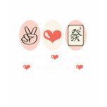 Peace Love Mahjong Long Sleeve Tee Tee Shirts