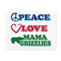 Peace-Love-Mama-Grizzlies Postcard