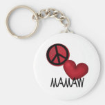 Peace Love Mamaw Key Chains