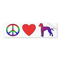 Peace Love Manchester Terriers Bumper Sticker bumper stickers by MenagerieMayhem Peace Love Manchester Terriers Bumper Sticker bumper stickers