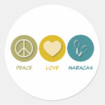 Peace Love Maracas Sticker
