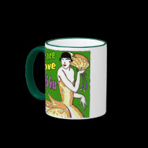 Peace Love Mardi Gras mugs
