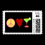 Peace, Love, Margarita Postage