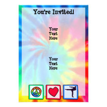 Peace, Love, Martial Arts Custom Announcements