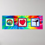 Peace, Love, Martial Arts Print