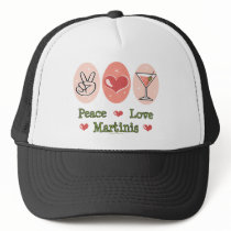 Peace Love Martini Hat